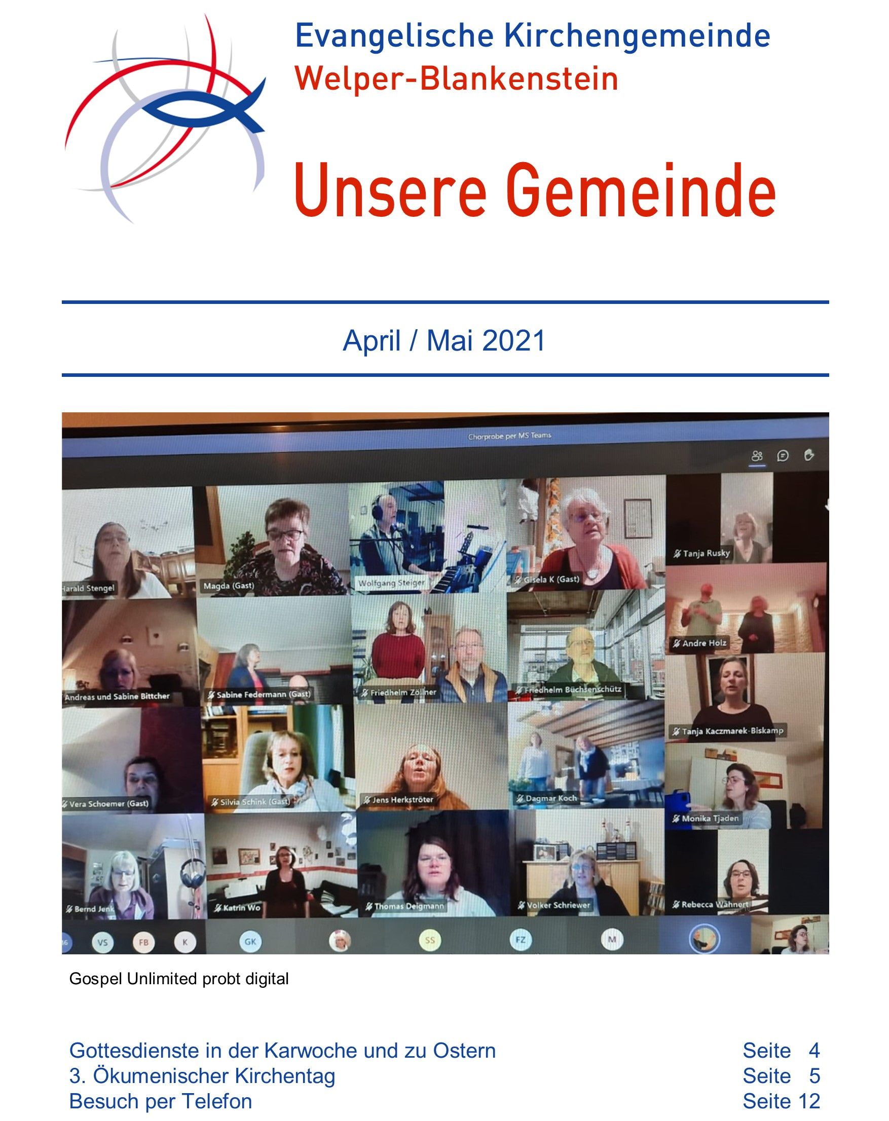 Gemeindebrief April / Mai2021