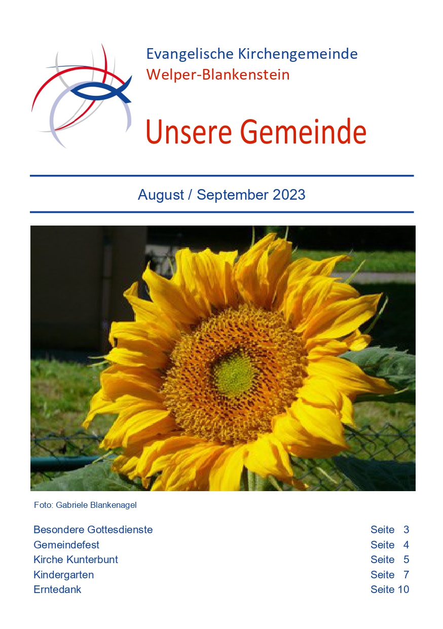 Gemeindebrief August / September