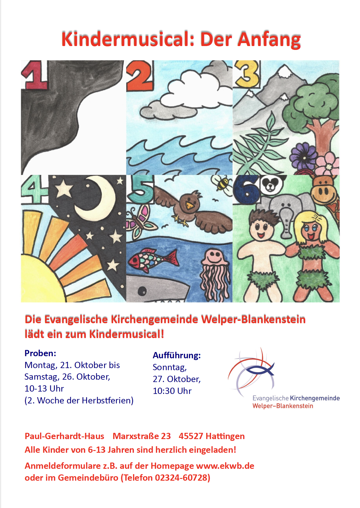 Kindermusical in den Herbstferien 2024